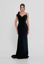 Ruffle One Shoulder Dress